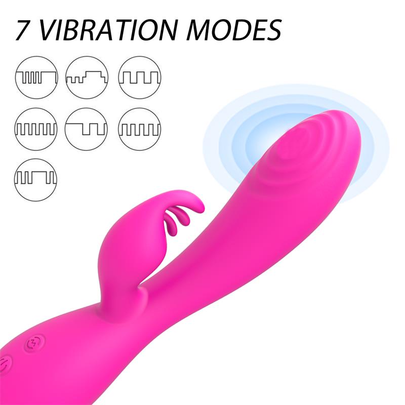 Conejito vibrador con pulsación