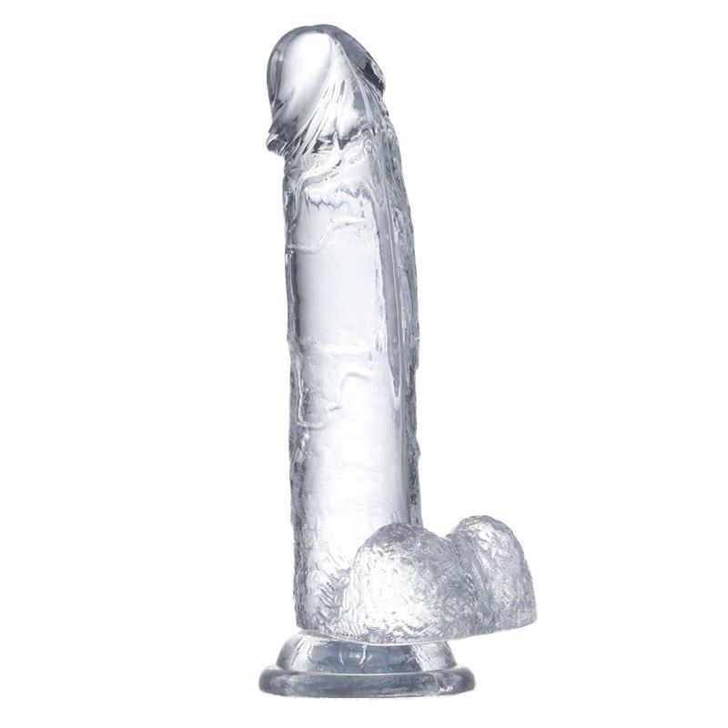 Dildo realista transparente 18cm