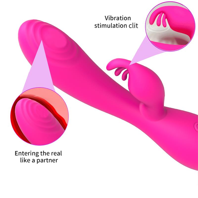 Conejito vibrador con pulsación